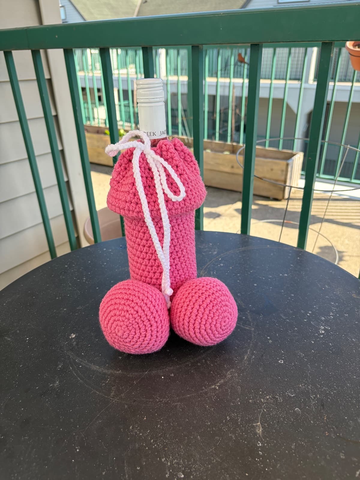 Penis wine bottle cover - thumbnail 2
